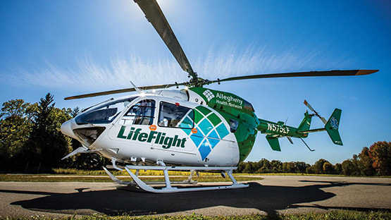 Image of a Life Flight Helicopter